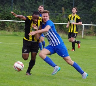 Nostell winger Ryan Mottley-Henry attempts to get away from Jed Phillips