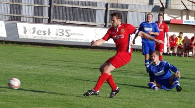 Tom Fleming scores his goal