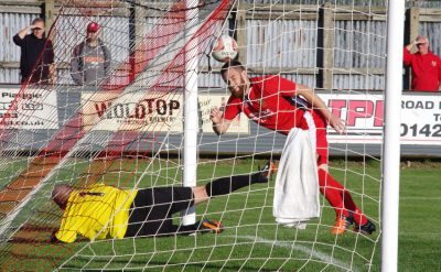 Bridlington hit the post in the last few minutes