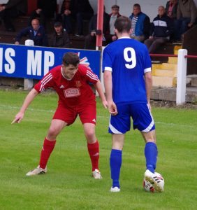 Selby Town's Will Ramsey (left) was Non League Yorkshire's man of the match